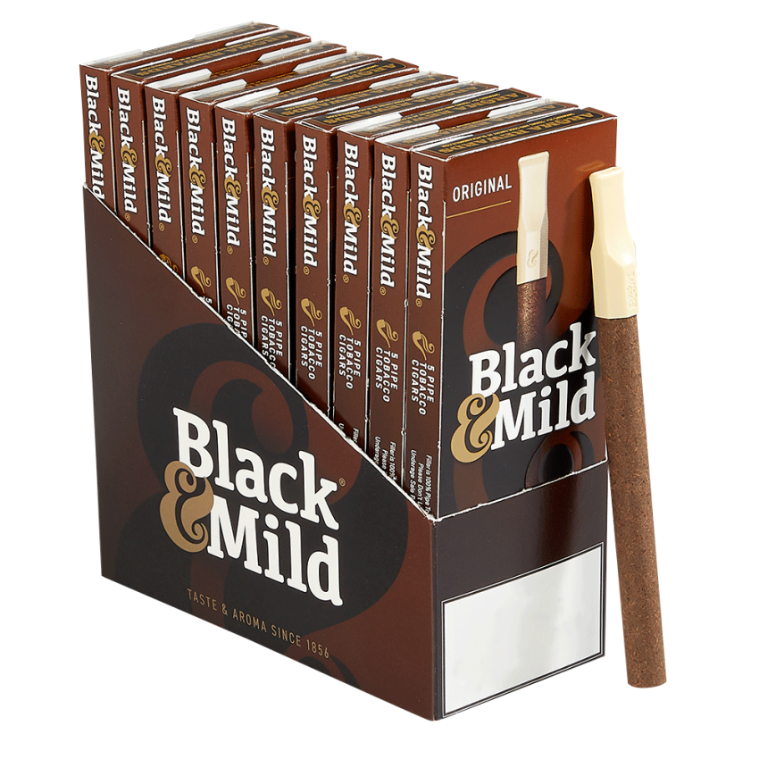 BLACK & MILD CIGARS - PLASTIC TIP