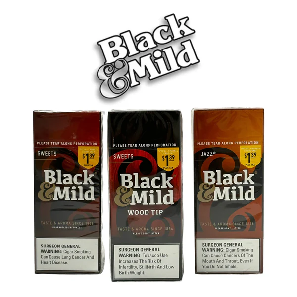 BLACK & MILD CIGARS - WOOD TIP